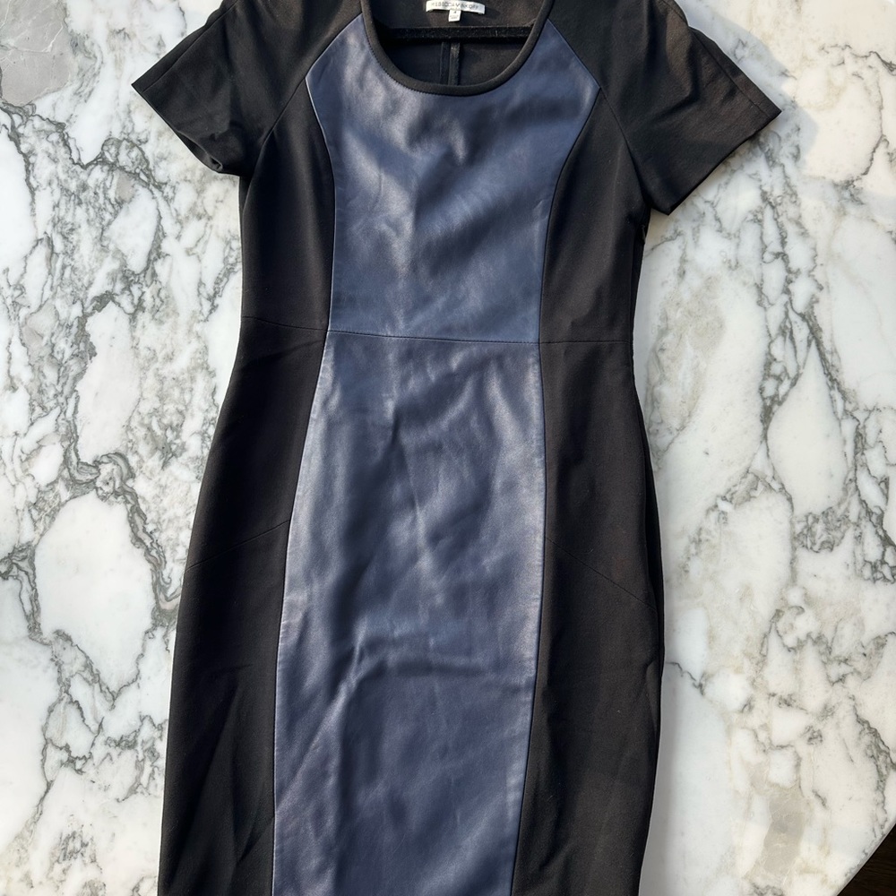 Rebecca Minkoff Leather Panel Dress